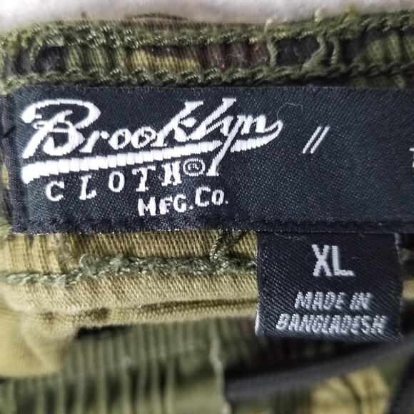 Brooklyn Cloth Pants Mens XL Camo Cargo Jogger Stretch Drawstring Pockets - Picture 12 of 15